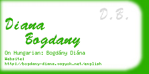 diana bogdany business card