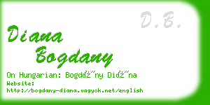 diana bogdany business card